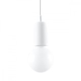 Lampă Suspendată Diego Alb Pvc 1 Bec Neregulat Modern De Interior