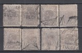 ROMANIA 1900 REGELE CAROL I SPIC DE GRAU LOT STAMPILA VAPOR SULINA-TULCEA, Stampilat