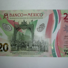 Mexic 20 Pesos Comemorativa 2021 Polimer Seria AD Semnatura 1 UNC