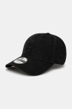 New Era șapcă culoarea negru, uni, 60595458