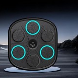 Aparat de box, cu Bluetooth pentru copii si adulti, muzical, display pentru monitorizarea loviturilor, Iluminare LED a zonei de lovire, cu sistem de f