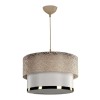 Plafoniera PWL-1090 E27 aur alb D30x20cm