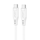 Cablu de incarcare, Type-C to Type-C, 60W, 3A, High-Speed Charging, 1.2m - Acefast (C3-03) - White