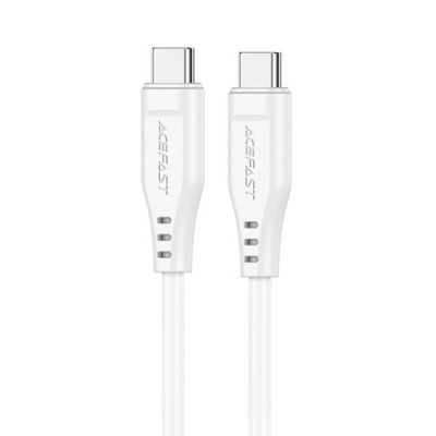 Cablu de incarcare, Type-C to Type-C, 60W, 3A, High-Speed Charging, 1.2m - Acefast (C3-03) - White foto