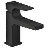 Baterie de lavoar, Hansgrohe, Metropol 100, cu ventil, negru mat