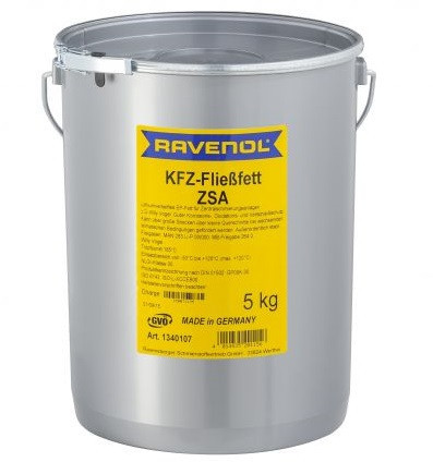 Vaselina RAVENOL KFZ-Fliessfett ZSA 1340107-005, 5 kg, pentru presiune extrema