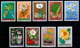 Iugoslavia 1955, Mi #765-773**, flora, flori, MNH, cota 35 &euro;!, Nestampilat
