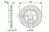 Disc frana MINI MINI (F55) (2014 - 2016) BOSCH 0 986 479 C91