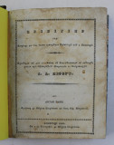 PRIVEGHER CARE CUPRINDE IN SINE TOATA RANDUIALA PRIVEGHERII SAU A MANECARII... IN TIMPUL MITROPOLITULUI NEOFIT de ANTON PANN , 1848 , EDITIA I*