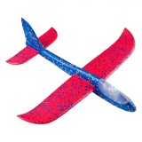 Avion Jucărie Spumă, 49 cm, Aripi Multicolor, Lumini LED, Baterii Incluse, Oem