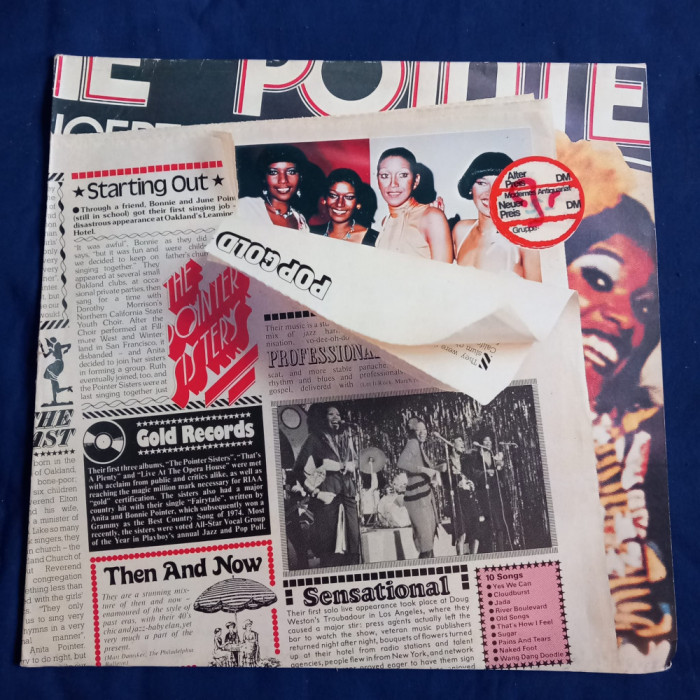 LP, album _ The Pointer Sisters - Pop Gold _ ABC, Germania, 1978 _ NM / VG+