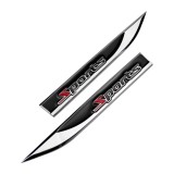 Set 2 embleme auto metalice SPORTS, reliefate 3D, dimensiune 14.6 x 1,8 cm, AVEX