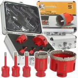 Set carote diamantate piatra gresie faianta beton 6-68mm M14 6piese (M22595)