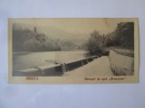 Fotografie 120 x 60 mm Reșița:Barajul de apă Breazova anii 30, Alb-Negru, Romania 1900 - 1950, Spatiu