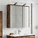 vidaXL Dulap cu oglindă pentru baie Stejar fumuriu 63,5 x 16 x 62,5 cm 889163