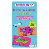 Joc magnetic, Puzzle cu Animale, joc interactiv pentru copii