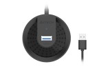 HUB extern A4TECH, porturi USB-A: USB 3.0 x 4, conectare prin USB , cablu 1.0 m, negru, &amp;quot;HUB-30-BK&amp;quot; (timbru verde 0.8 lei)