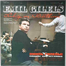 Disc vinil, LP. FIVE CONCERTOS FOR PIANO AND ORCHESTRA - EMIL GILELS. SET BOX 5 DISCURI VINIL-LUDWIG VAN BEETHOV foto