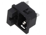 Conector alimentare AC soclu tată 10A 250VAC IEC 60320 6220