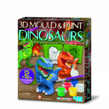 Atelier creativ 3D Modeleaza si picteaza - Dinozaur, 4M