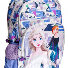 Rucsac primar 2 compartimente, 1 buzunar frontal 45x31x14 cm Frozen