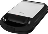 Cumpara ieftin Sandwich maker grill ECG S 4310, 1200 W, 3 tipuri de placi interschimbabile 23 x 23 cm, unghi deschidere 105&deg;