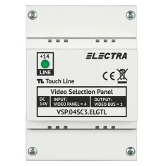 DOZA SELECTIE PANOURI VIDEO 4 INTRARI - conectori cu surub BUS IN/OUT 1/1, 4 iesiri - ELECTRA VSP.04SC3.ELGTL