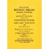 Groff Bethlen Miklos, Viata si Istoria Transilvaniei, ed. 1804, limba maghiara, legatura hardback, 338 pagini, reeditare 2015