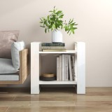 vidaXL Bibliotecă/Separator cameră, alb, 60x35x57 cm, lemn masiv pin