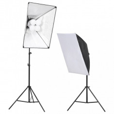 Kit de iluminat studio cu softbox-uri foto