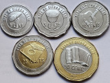 Set 5 monede 1,5,10,25,50 cents 2022 Sierra Leone, unc, km#503-507