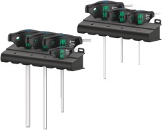 Set de chei hexagonale tip &quot;T&quot;, 454/7 HF Set 1, 7 bucati, Wera 05023450001 HardWork ToolsRange