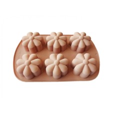 Forma silicon 6 cavitati, model floral, 27 cm, 215COF