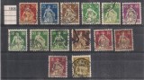 Switzerland 1908 Helvetia, lot, used M.092, Stampilat