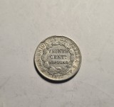 Bolivia 20 Centavos 1877 Piesa Frumoasa, America Centrala si de Sud