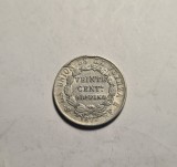 Bolivia 20 Centavos 1877 Piesa Frumoasa, America Centrala si de Sud