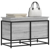 vidaXL Cutie depozitare gri sonoma 80x40x51,5 cm lemn prelucrat