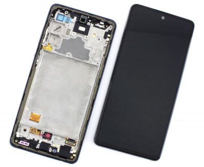Display Samsung Galaxy A72 A725F Display Service Pack Black Negru foto