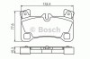 Set placute frana,frana disc VW TOUAREG (7LA, 7L6, 7L7) (2002 - 2010) BOSCH 0 986 494 205