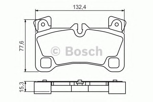 Set placute frana,frana disc VW TOUAREG (7LA, 7L6, 7L7) (2002 - 2010) BOSCH 0 986 494 205