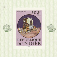 Niger 1983 - Programul Apollo 11 , colita dantelata