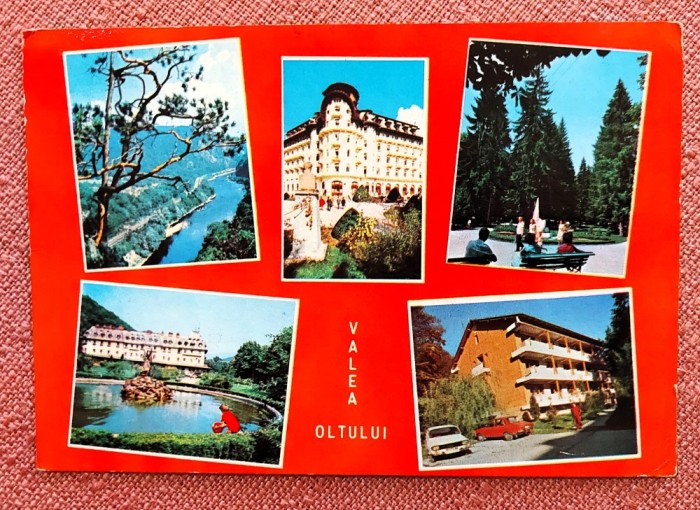 1. Valea Oltului 2. Govora: Pavilionul nr. 1 3. Olanesti: Vedere din parc 4. Calimanesti: Vedere din parc 5: Olanesti: Baza de tratament a U.N.C.A.P.