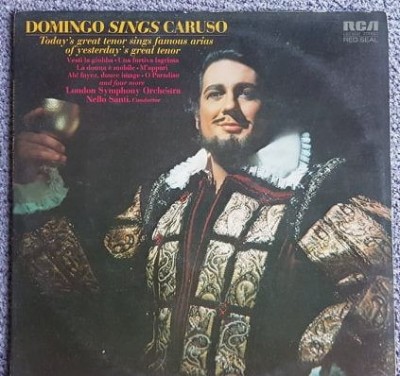 Vinil original SUA, Placido Domingo sings Caruso foto