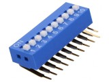 Comutator DIP-SWITCH 10 Secțiuni ON-OFF 12VDC