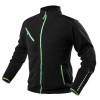 Jacheta de lucru fleece, PREMIUM, negru, intarituri Cordura, marimea XXXL HardWork ToolsRange