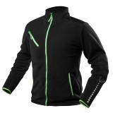 Jacheta de lucru fleece, PREMIUM, negru, intarituri Cordura, marimea XXXL HardWork ToolsRange