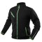 Jacheta de lucru fleece, PREMIUM, negru, intarituri Cordura, marimea XXXL HardWork ToolsRange