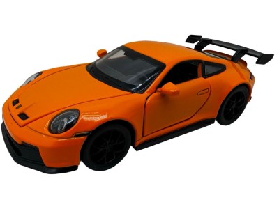 Macheta Porsche 911 GT3 portocaliu 1/32 sunet lumini deschide usile si capotele foto