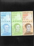 Set Venezuela 10000 + 20000 + 50000 bolivari bolivares 2019 unc/aunc