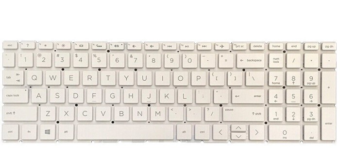 Tastatura Laptop, HP, 15-DA, 15T-DA, 15-DB, 15T-DB, 15G-DR, 15G-DX, iluminata, alba, layout US